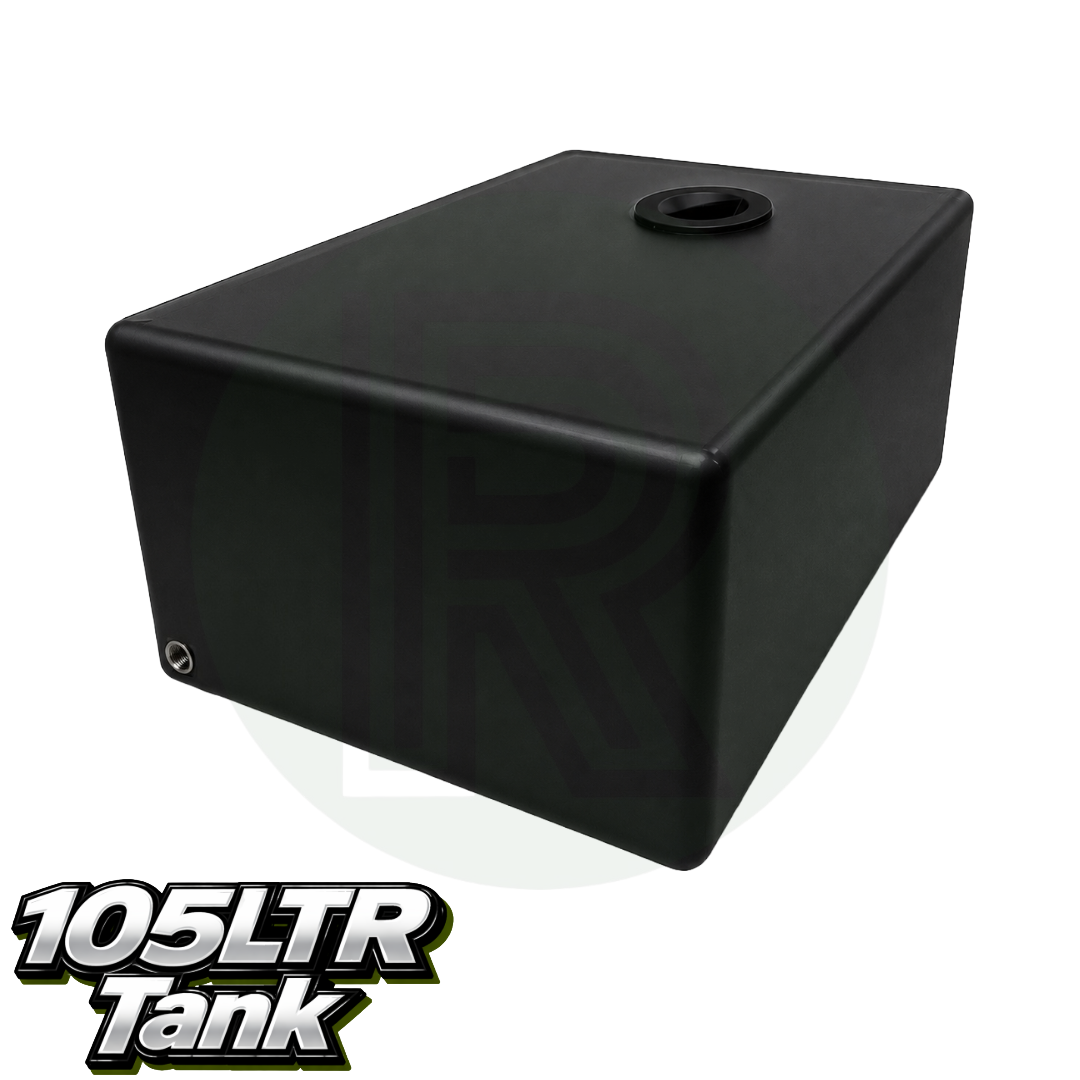 105ltr Black Flat Water Tank
