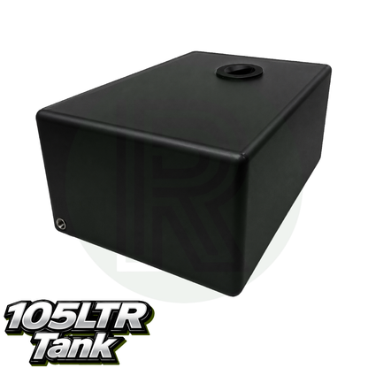 105ltr Black Flat Water Tank