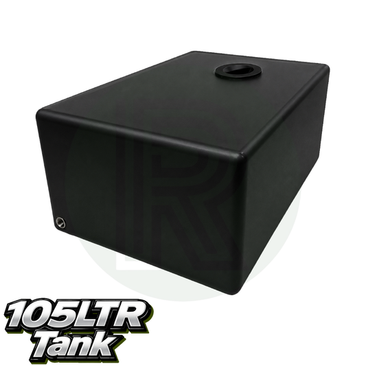 105ltr Black Flat Water Tank