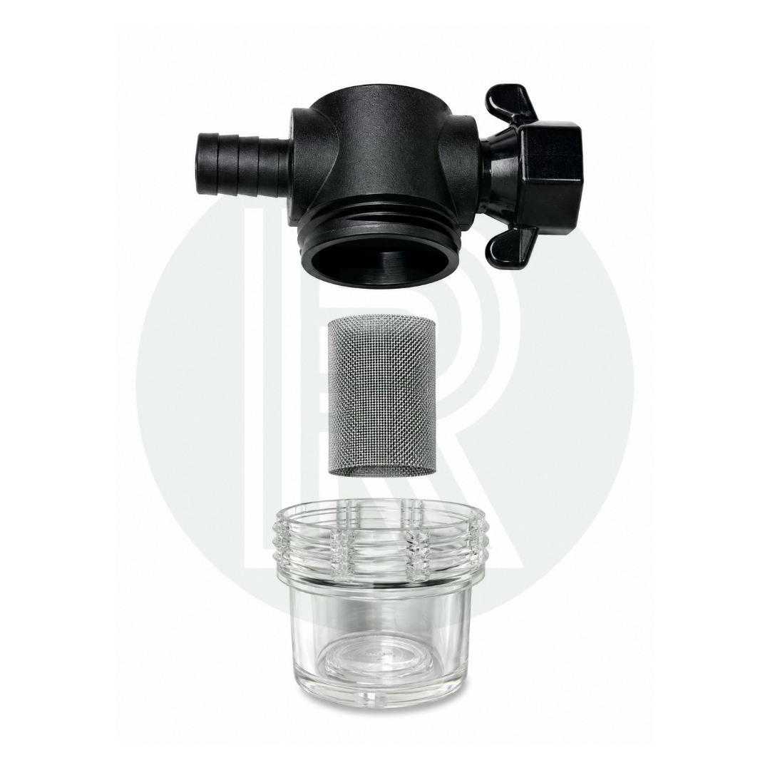 Shurflo/Fiamma/Seaflo pump filter/strainer 1/2" Barb Male Inlet-1/2" BSP Swivel Outlet