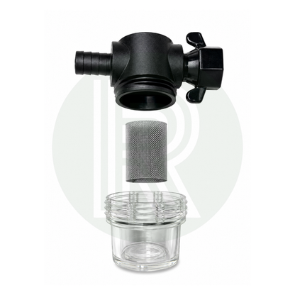 Shurflo/Fiamma/Seaflo pump filter/strainer 1/2" Barb Male Inlet-1/2" BSP Swivel Outlet