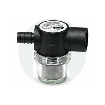 Shurflo/Fiamma/Seaflo pump filter/strainer 1/2"Barb Male Inlet - 1/2"BSP Female Outlet
