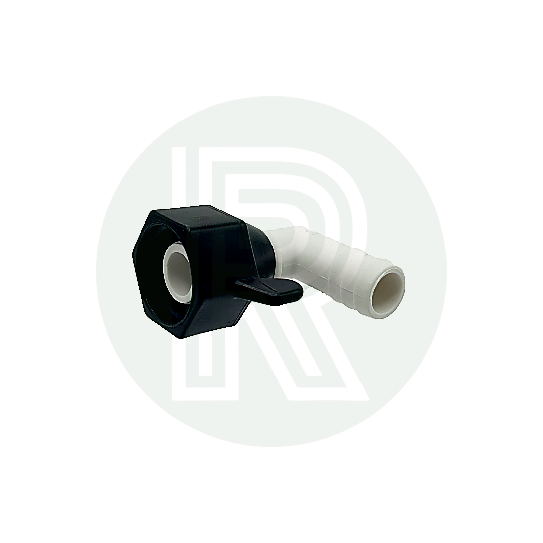 1/2" BSP Female to 1/2" (12mm) Barb Male Elbow Connector