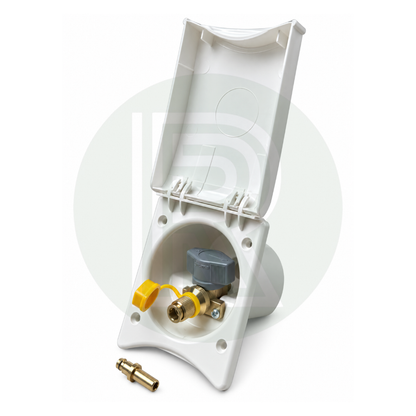 Truma Gas BBQ Point with Click Flap – White