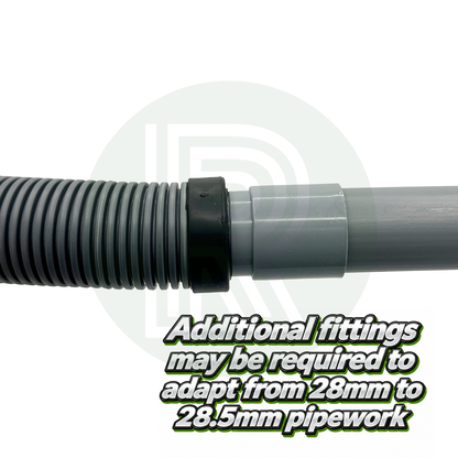 28mm Drainage / Drain Tap (With Brackets) Grey - Waste Water