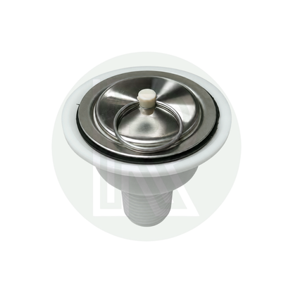 Dometic SMEV Sink Waste/Strainer & Plug-White-Straight-20mm Pipe