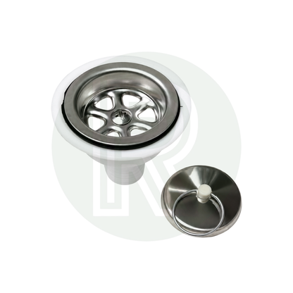 Dometic SMEV Sink Waste/Strainer & Plug-White-Straight-20mm Pipe