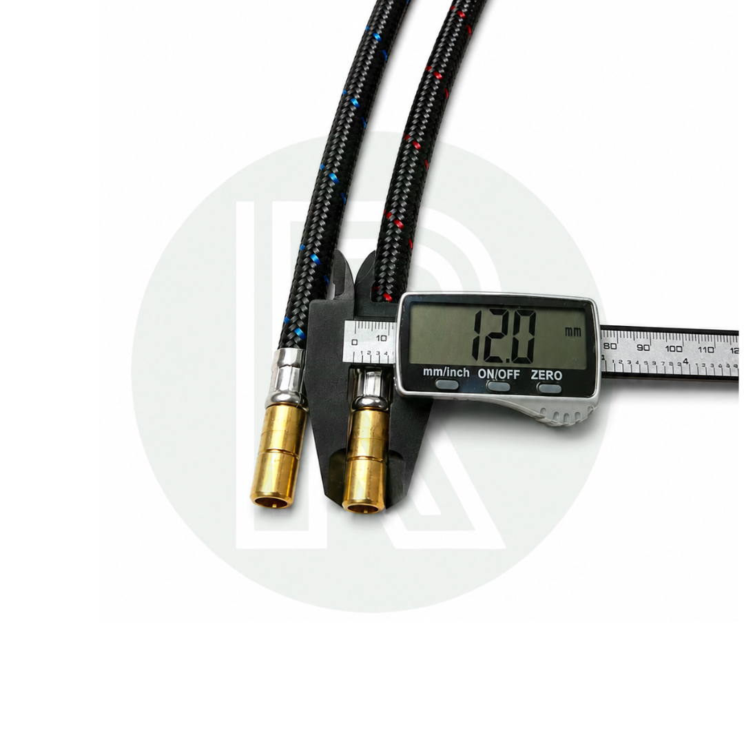 Caraflo 350mm Flexi Tap Hose Tails - 12mm Male Pushfit