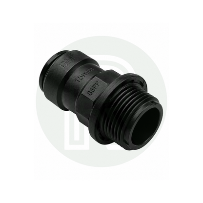 DMfit 15mm Push-fit Female to 3/4" BSPP Male Thread