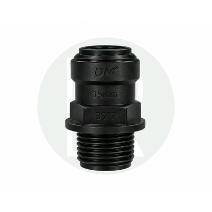 DMfit 15mm Push-fit Female to 3/4" BSPP Male Thread