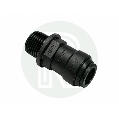 DMfit 15mm Push-fit Female to 1/2" BSPP Male Thread