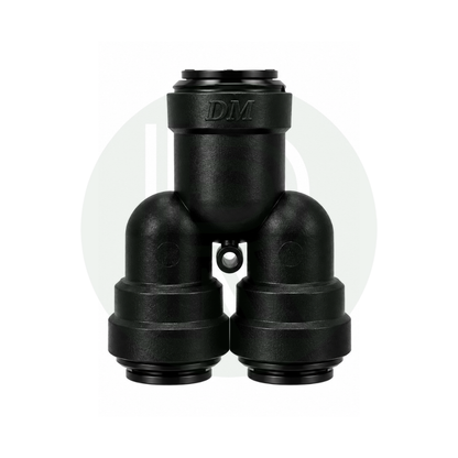 DMfit 15mm Push-fit Female Y Piece