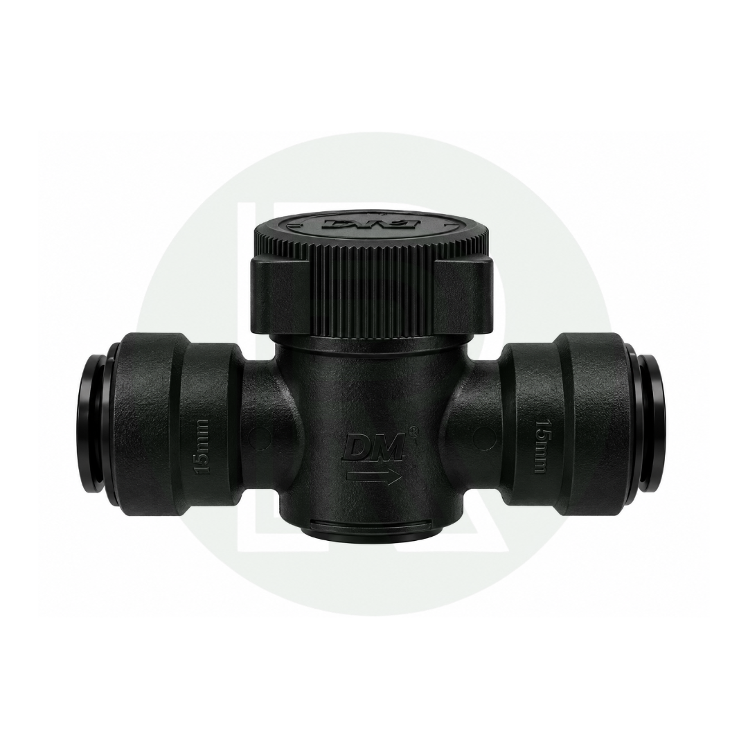 DMfit 15mm Push-fit Shut Off Isolation Valve/Tap