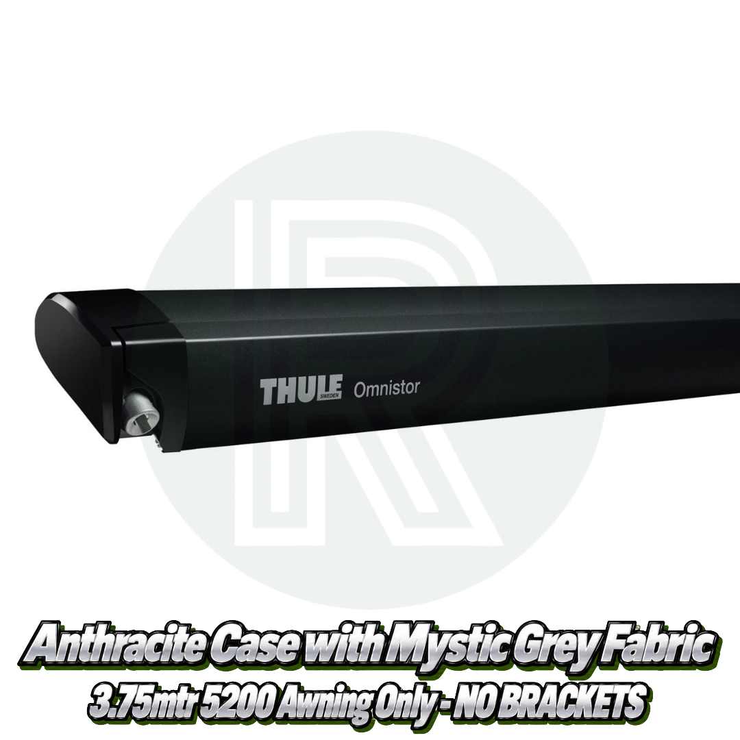 Thule Omnistor 5200 3.75m - Black & Mystic Grey - Awning ONLY