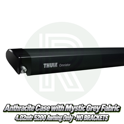 Thule Omnistor 5200 4.02m - Black & Mystic Grey - Awning ONLY