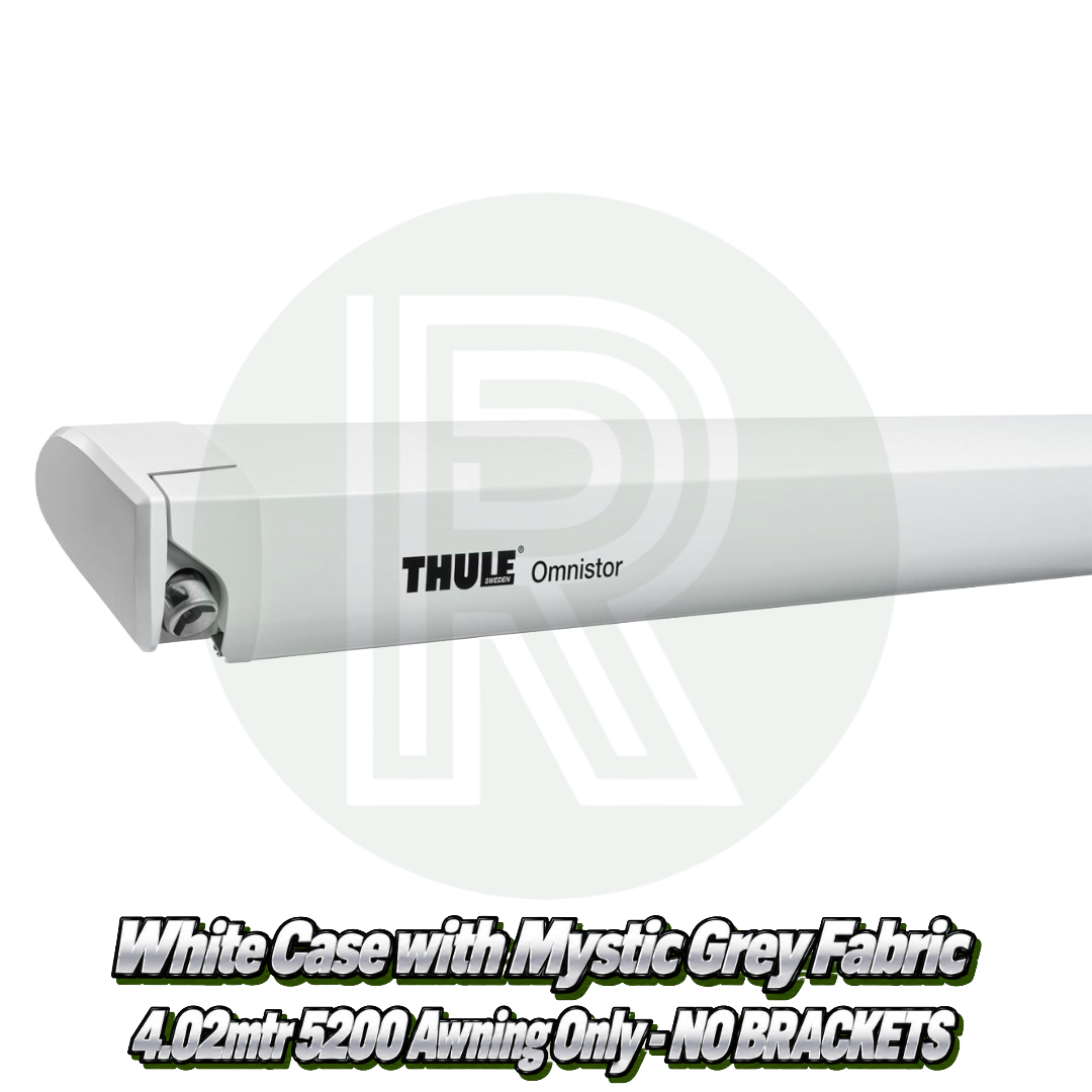 Thule Omnistor 5200 4.02m - White & Mystic Grey - Awning ONLY