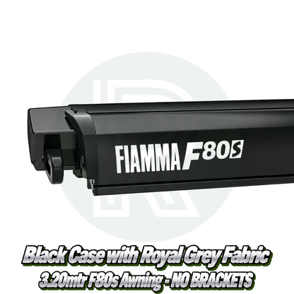 Fiamma F80s 3.2m - Black & Royal Grey - Awning ONLY