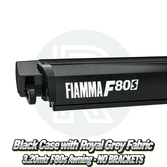 Fiamma F80s 3.2m - Black & Royal Grey - Awning ONLY