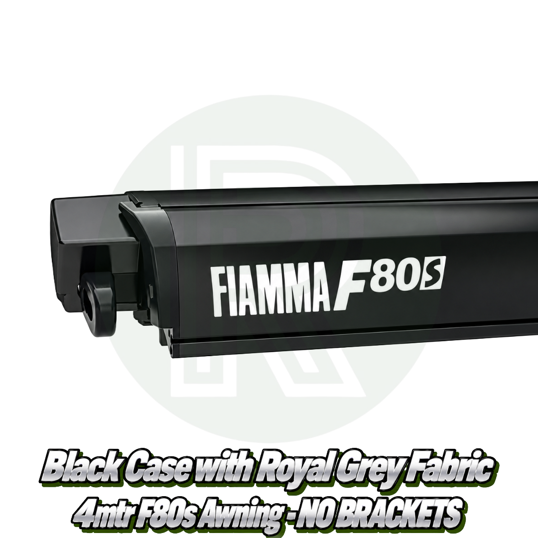 Fiamma F80s 4m - Black & Royal Grey - Awning ONLY