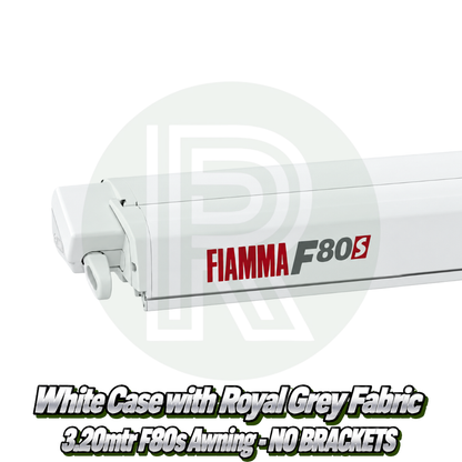Fiamma F80s 3.2m - White & Royal Grey - Awning ONLY