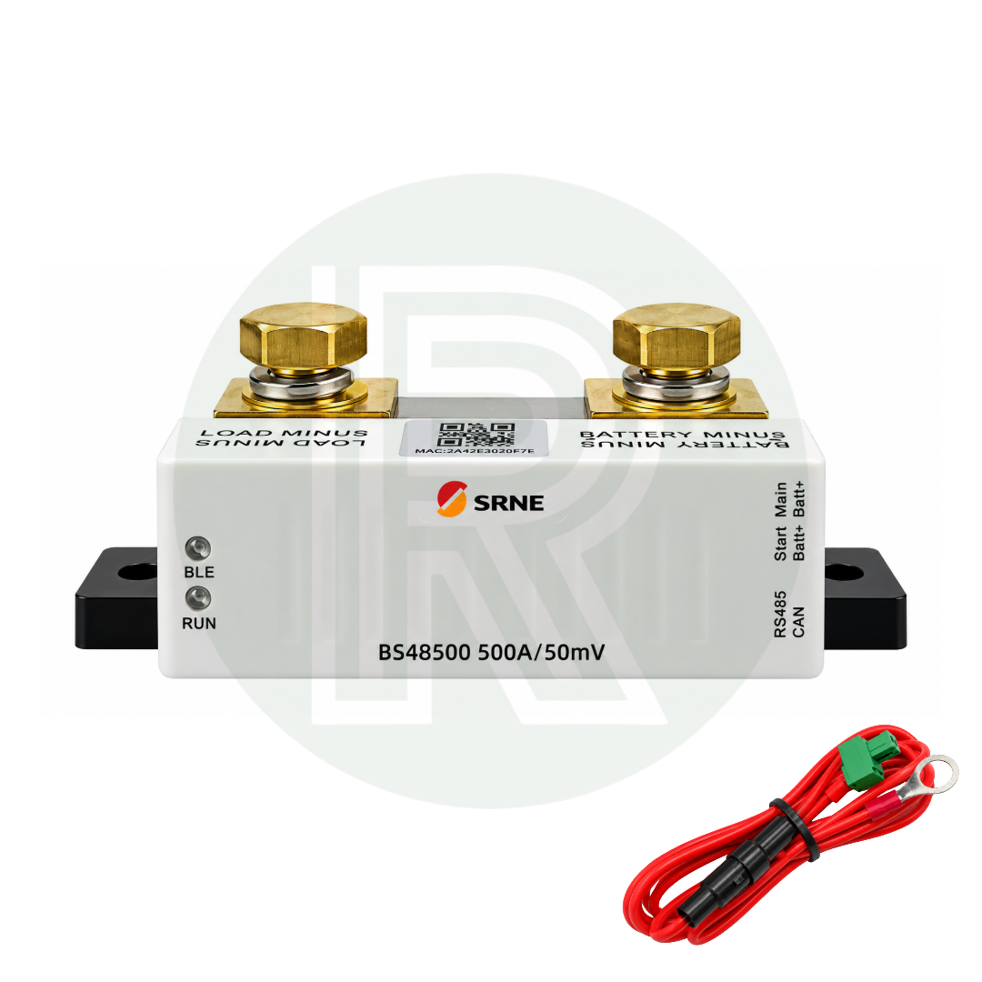 SRNE Smart Battery Monitor with Shunt – 12V–48V With Bluetooth