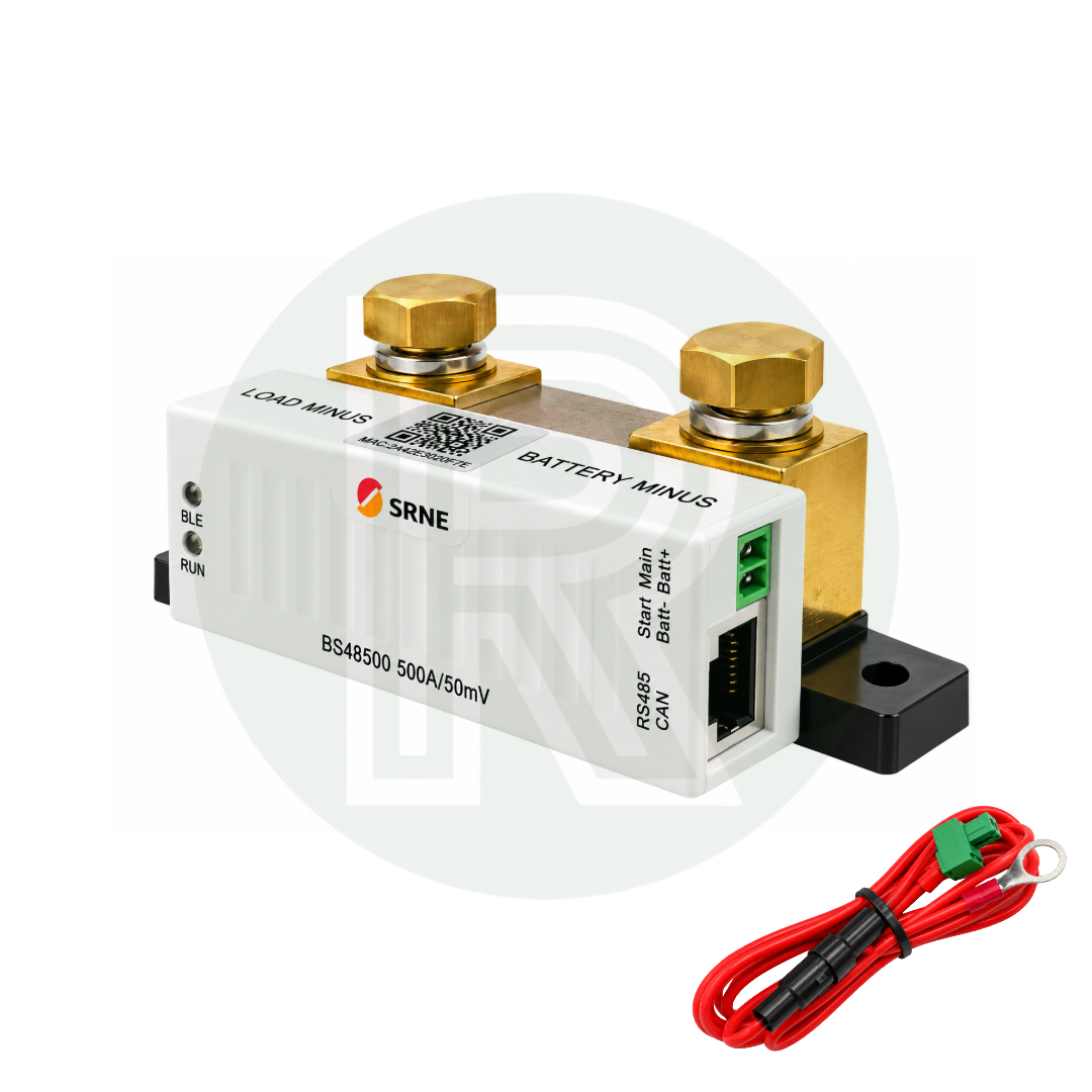 SRNE Smart Battery Monitor with Shunt – 12V–48V With Bluetooth
