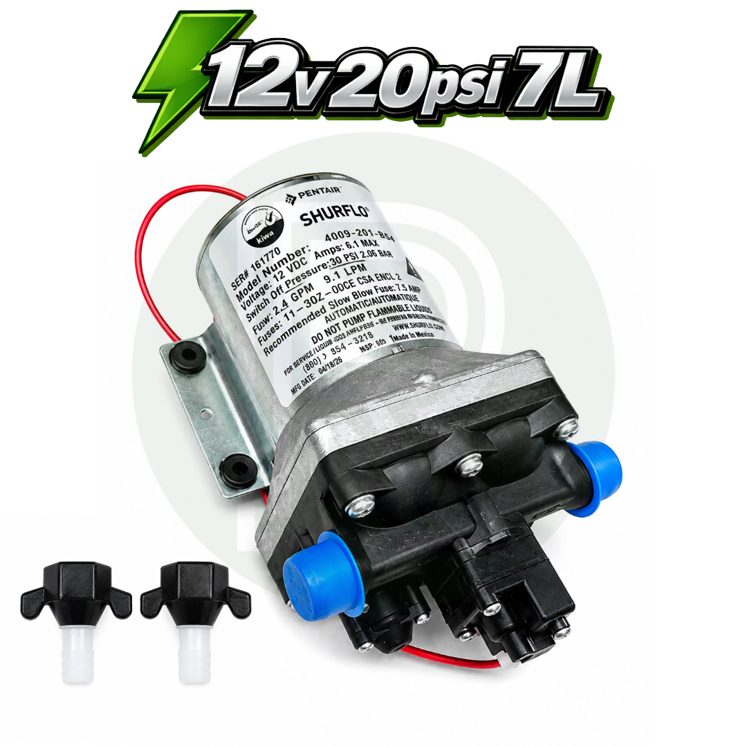 12v/20psi/7Ltr Shurflo Revolution Water Pump