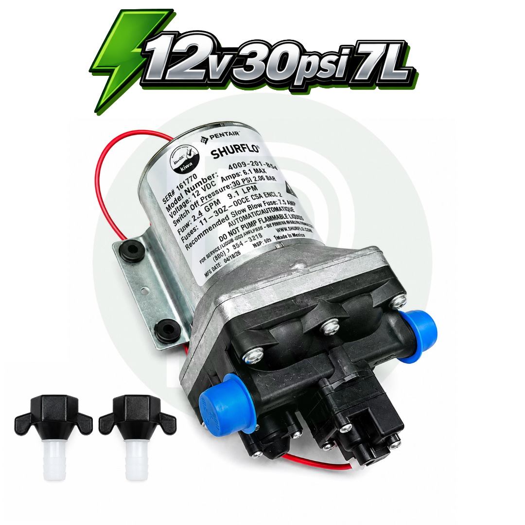 12v/30psi/7Ltr Shurflo Revolution Water Pump