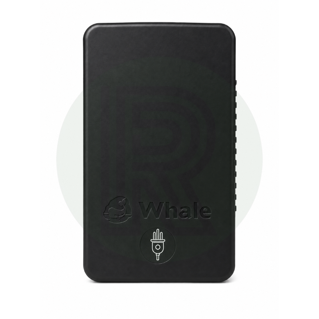 Whale Easi-Slide Lid - 240v Plug Icon - Black