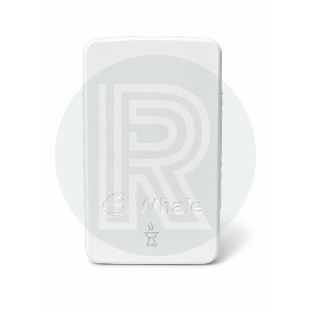 Whale Easi-Slide Lid - BBQ/Gas Icon - White