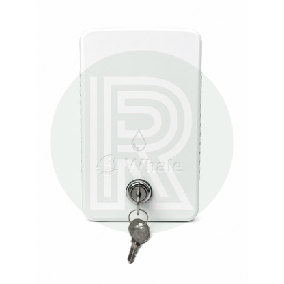 Whale Easi-Slide Lid - Water Icon *WITH LOCK* - White