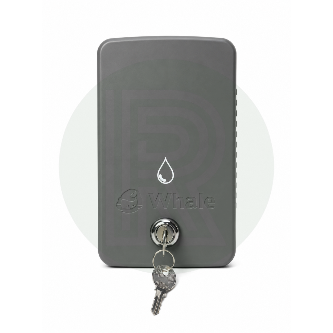 Whale Easi-Slide Lid - Water Icon *WITH LOCK* - Grey