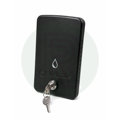 Whale Easi-Slide Lid - Water Icon *WITH LOCK* - Black
