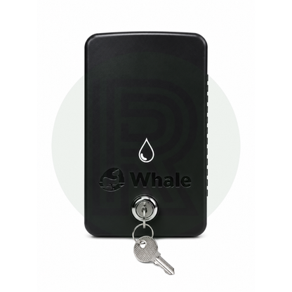 Whale Easi-Slide Lid - Water Icon *WITH LOCK* - Black