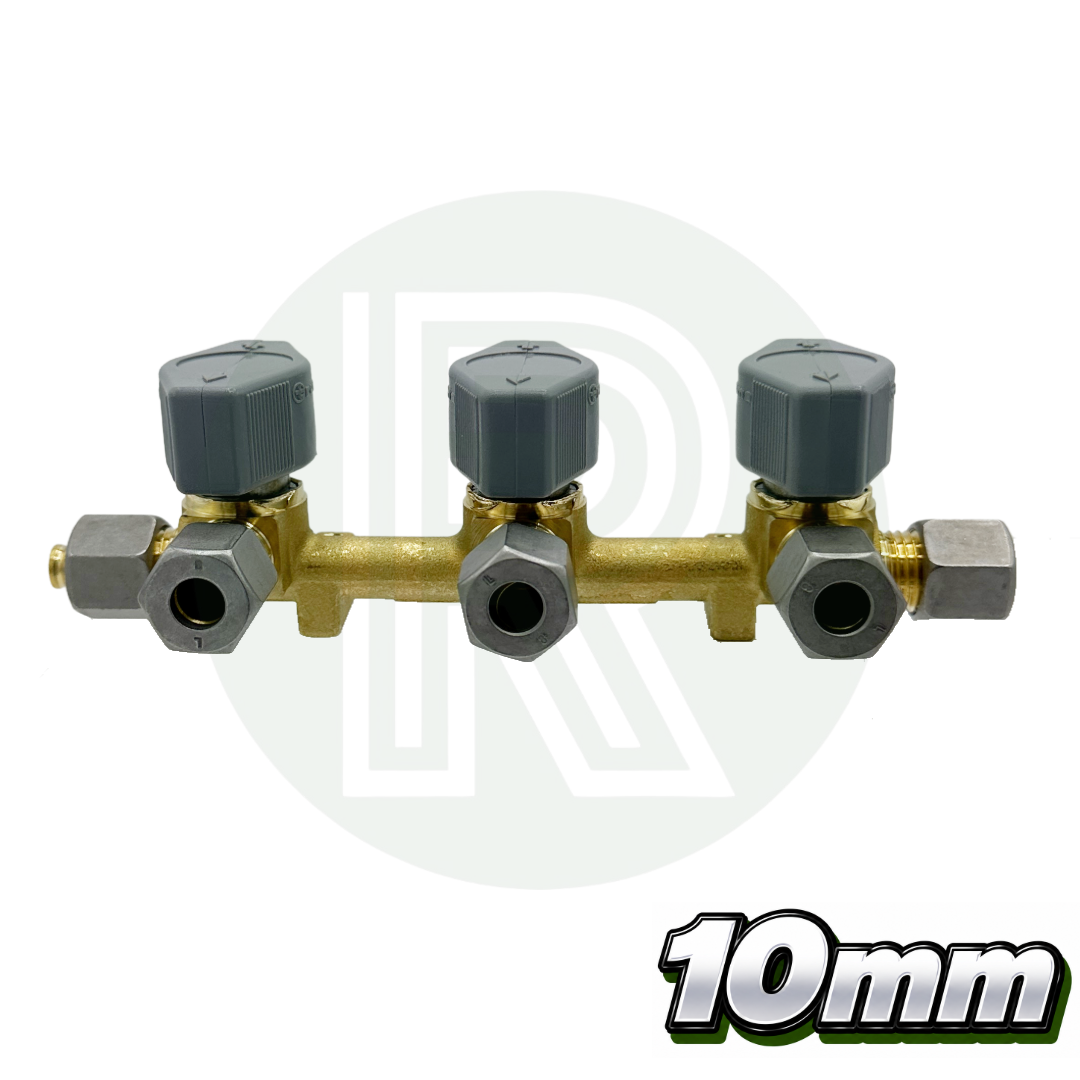 3 way 10mm Truma VK Gas Manifold