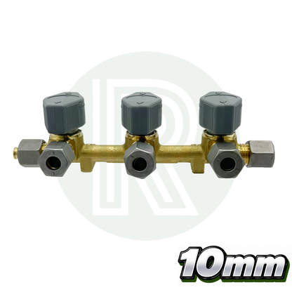 3 way 10mm Truma VK Gas Manifold