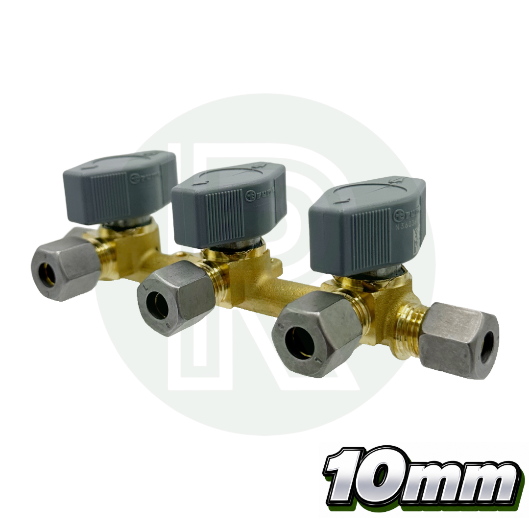 3 way 10mm Truma VK Gas Manifold