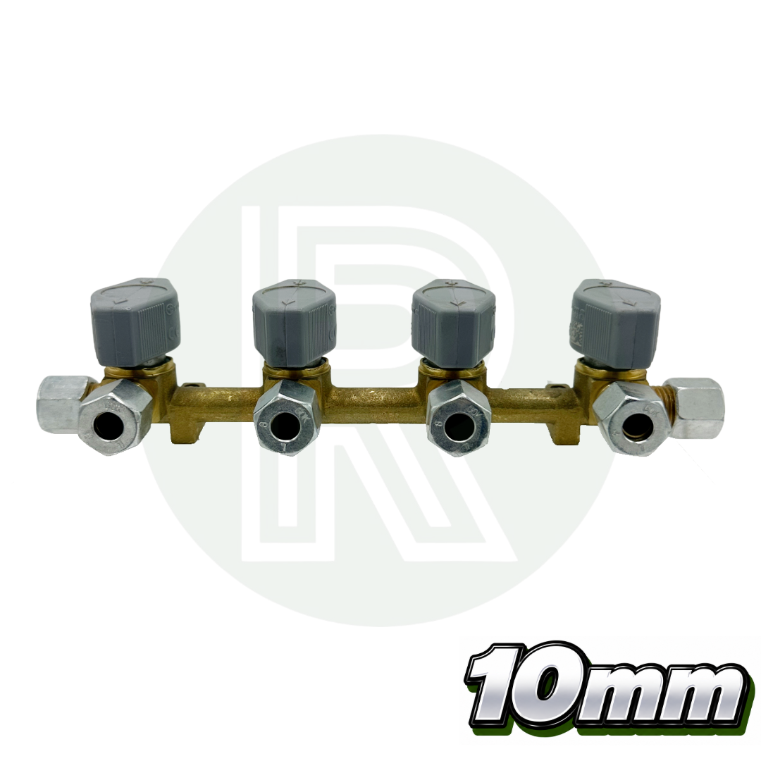 4 way 10mm Truma VK Gas Manifold