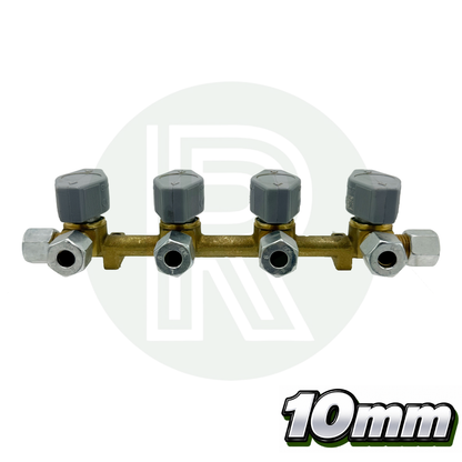 4 way 10mm Truma VK Gas Manifold