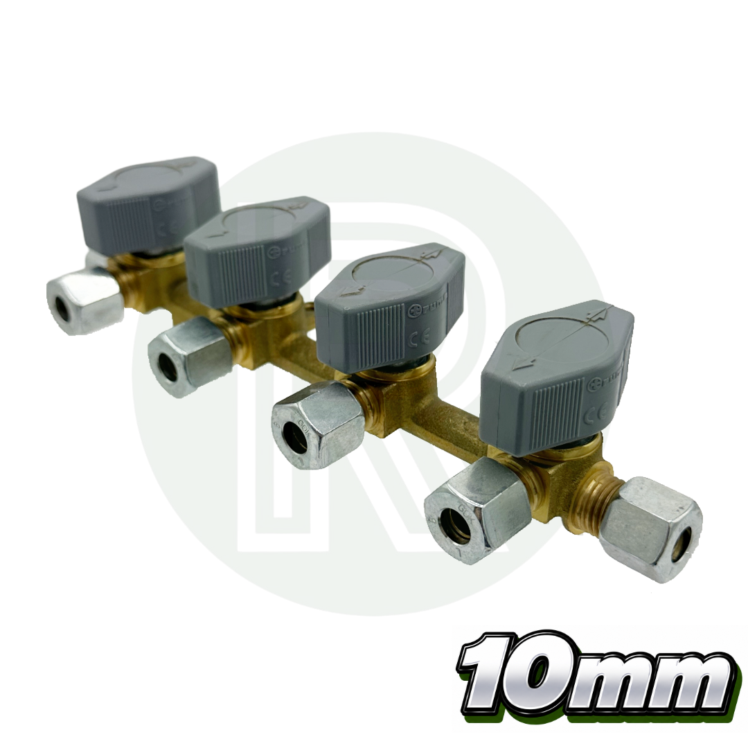 4 way 10mm Truma VK Gas Manifold