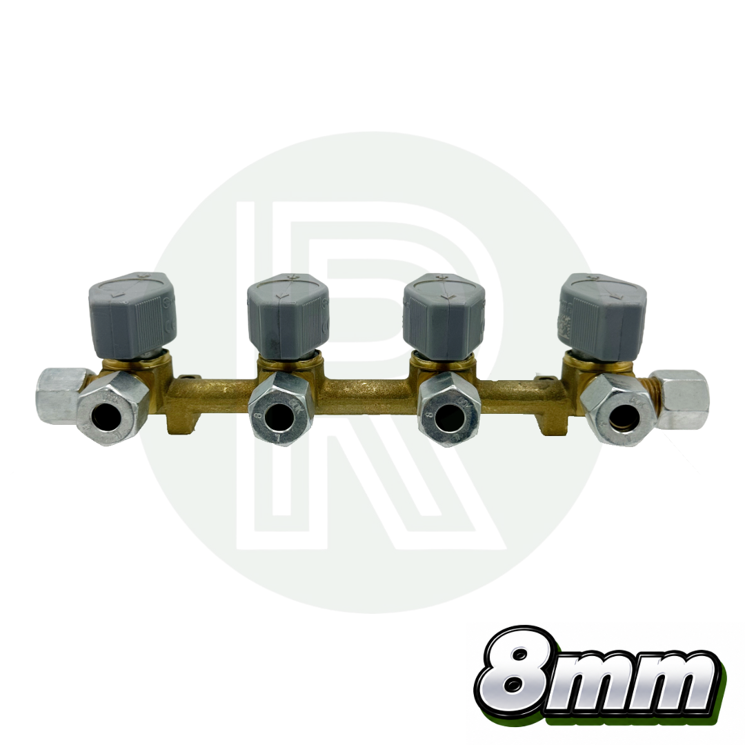 4 way 8mm Truma VK Gas Manifold