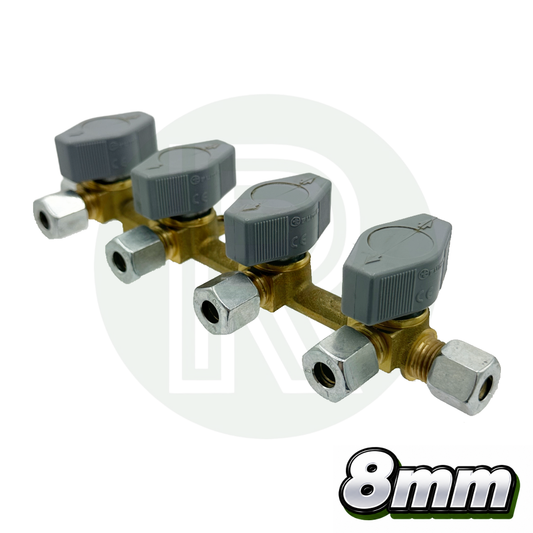 4 way 8mm Truma VK Gas Manifold