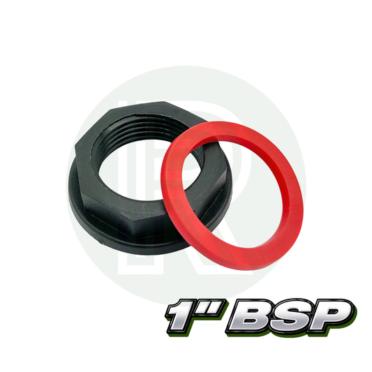 1" BSP Plastic Nut & Rubber Washer