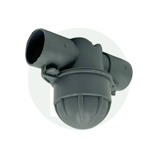 28mm Push Fit Grey Waste Water Smell Trap Pipe Connector