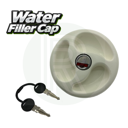 Replacement Water Filler Cap With Keys - White