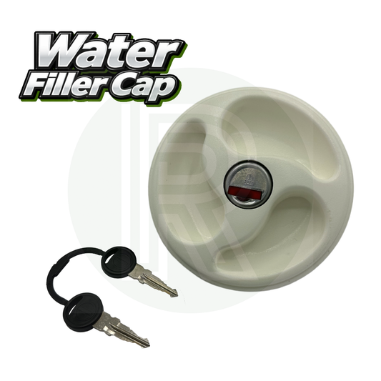Replacement Water Filler Cap With Keys - White