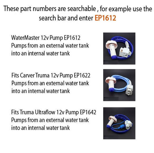 Whale Crystal High Flow 12V Water Pump EP1622