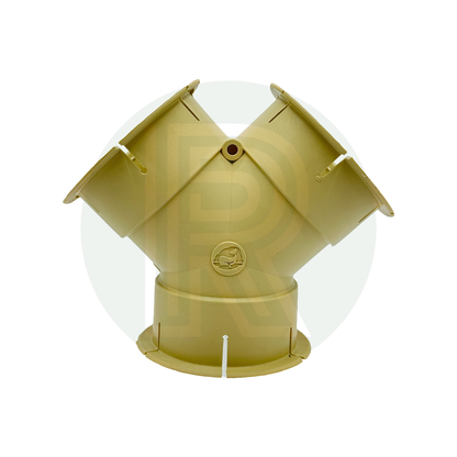 Whale Y Piece Connector - Beige 65mm