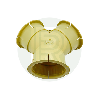 Whale Y Piece Connector - Beige 65mm