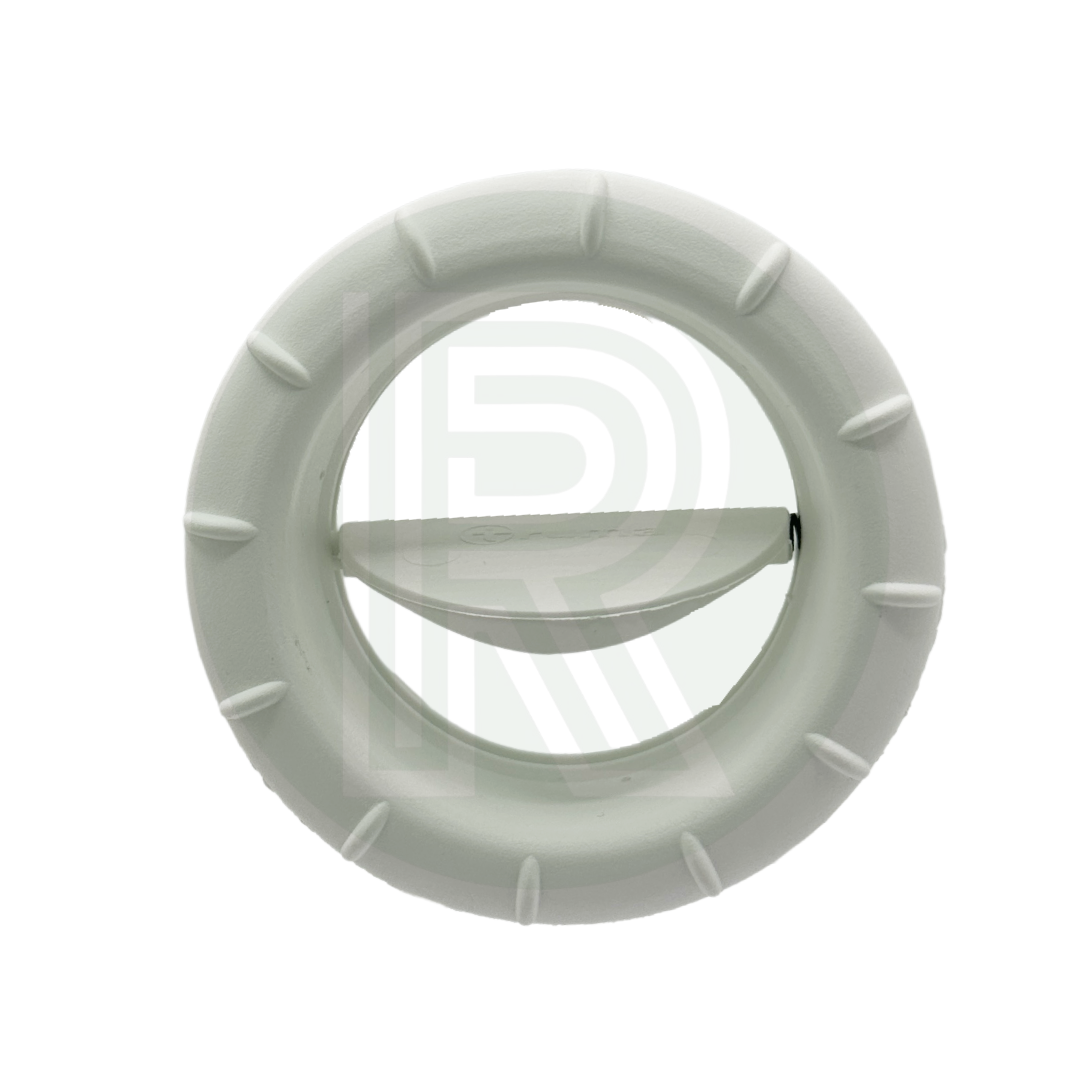 Truma white air vent outlet showing butterfly flap control